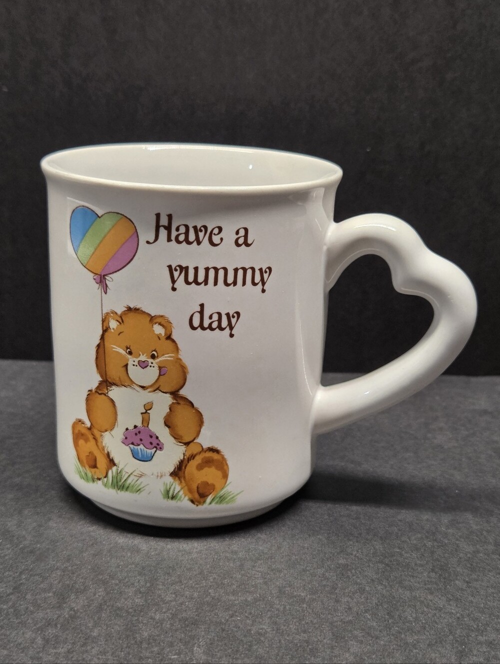Vintage American Greetings Birthday Care Bears Ceramic Mug Have a Yummy Day
